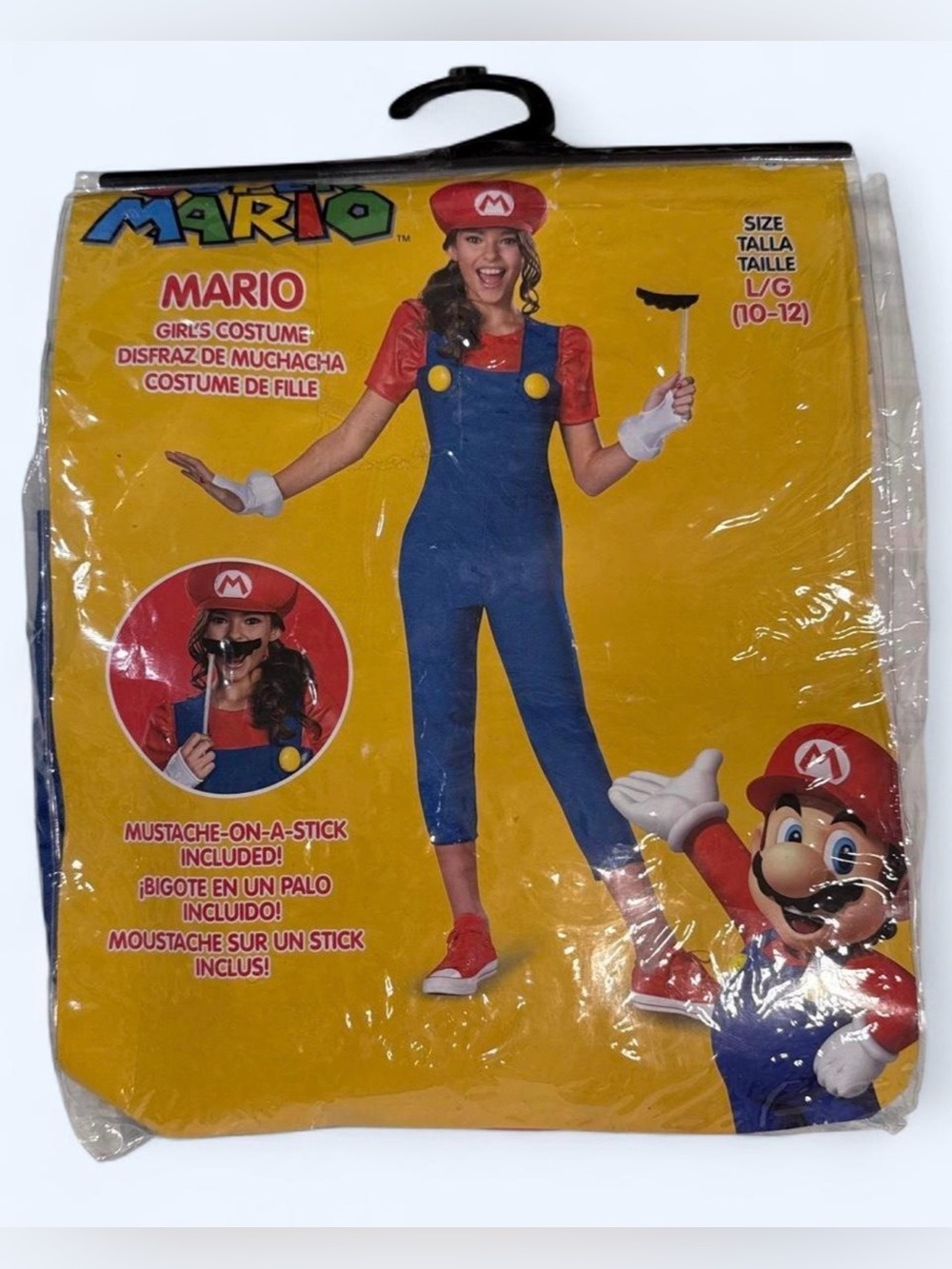 Nintendo Super Mario Brothers Mario Girls Costume 10-12